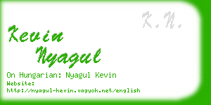 kevin nyagul business card